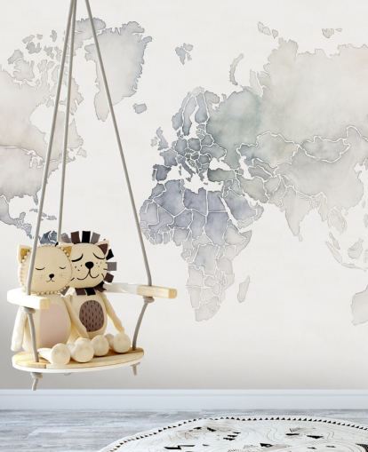 papel de parede cinza claro mapa do mundo