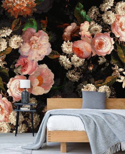 rosa rosor på mörk bakgrund tapet