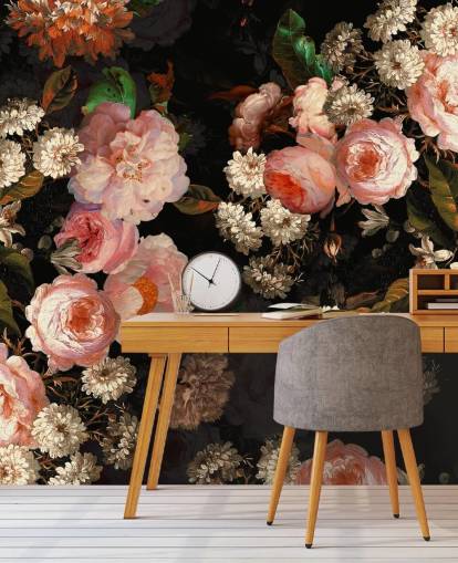 rosa Rosen auf dunklem Hintergrund