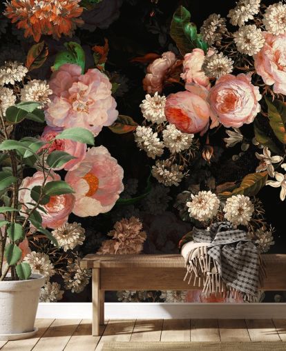 rosa Rosen auf dunklem Hintergrund