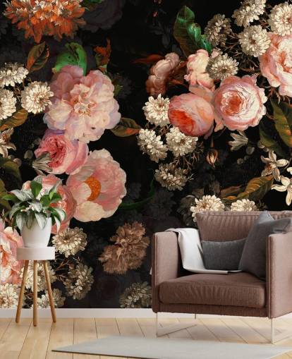 rosa Rosen auf dunklem Hintergrund