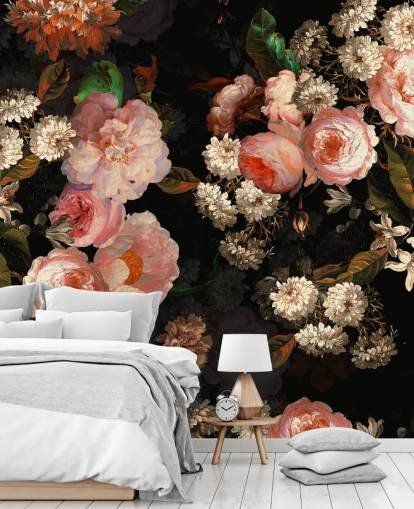 rosa rosor på mörk bakgrund tapet