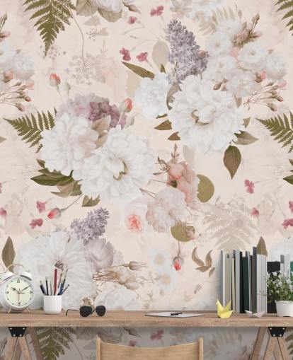 papel de parede floral rosa pastel papel de parede floral rosa pastel