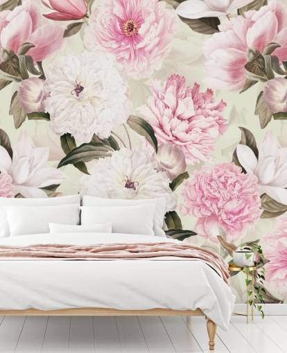 fondo de pantalla blush vintage peonies spring garden