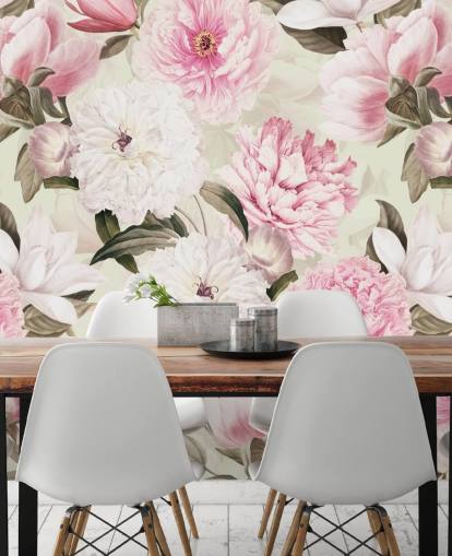 blush vintage peonies spring garden wallpaper blush vintage peonies spring garden wallpaper