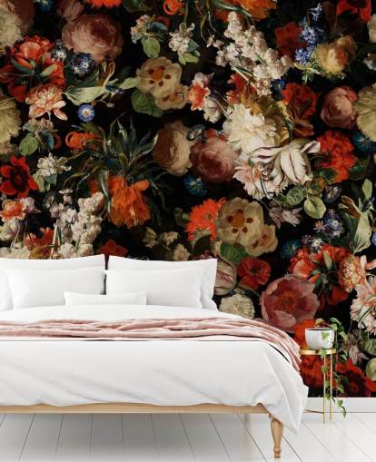 colourful floral wallpaper