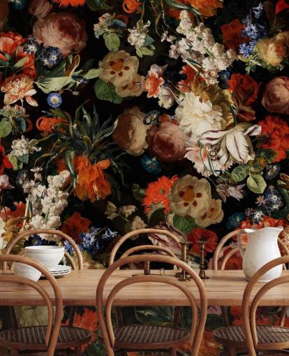 fargerik floral tapet fargerik floral tapet