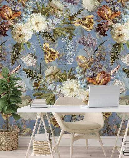 exuberante fondo de pantalla de flores de primavera