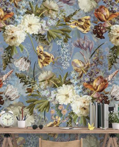 exuberante fondo de pantalla de flores de primavera