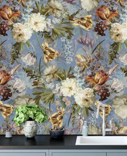 lush dutch spring flowers garden wallpaper lush dutch spring flowers garden wallpaper