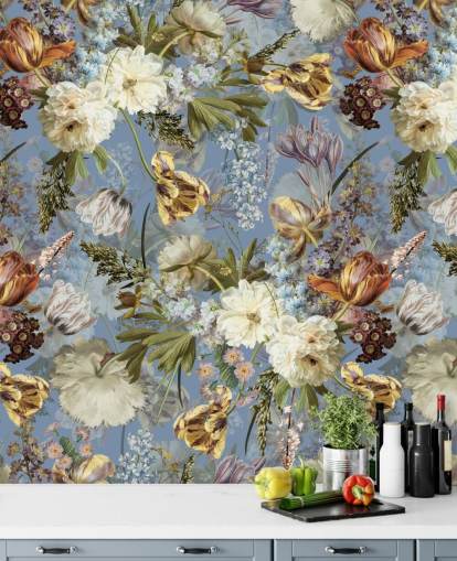 exuberante fondo de pantalla de flores de primavera