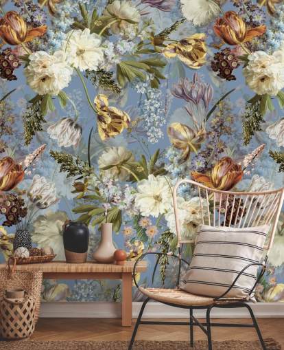 exuberante fondo de pantalla de flores de primavera