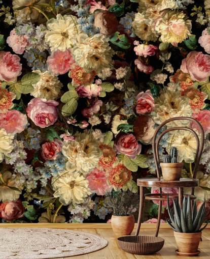 ganske vintage blomster tapet