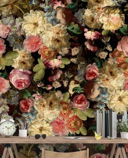 ganska vintage blommor tapeter