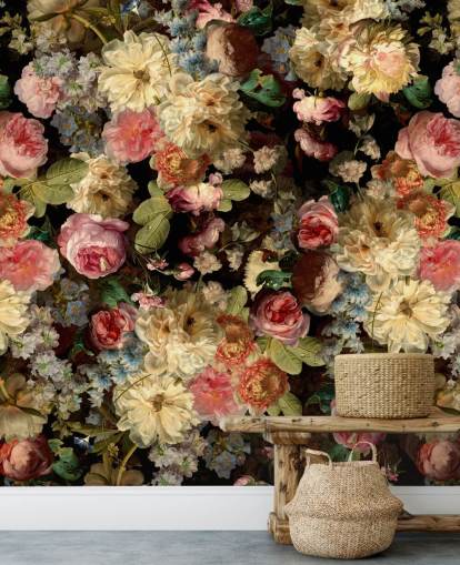 ganske vintage blomster tapet