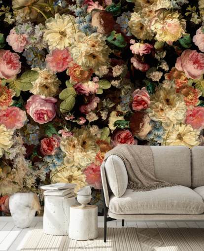 pretty vintage florals wallpaper