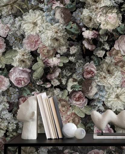 pastel toned vintage flowers wallpaper pastel toned vintage flowers wallpaper