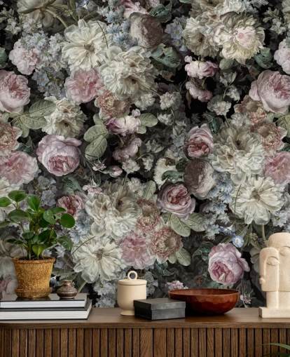 pastell tonet vintage blomster tapet pastell tonet vintage blomster tapet