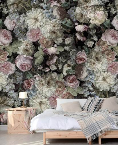 pastel toned vintage flowers wallpaper pastel toned vintage flowers wallpaper