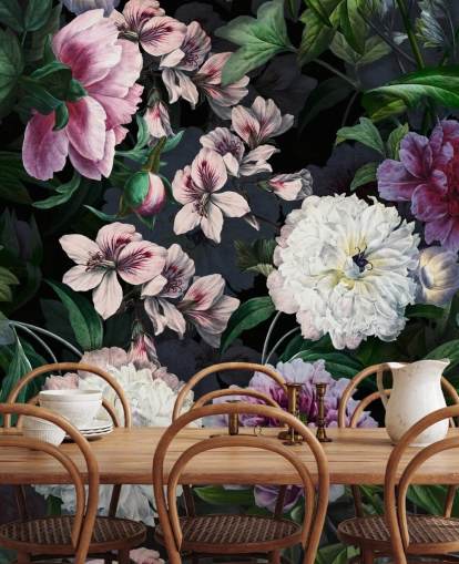 lilla og off-white blomster tapet lilla og off-white blomster tapet