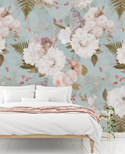 carta da parati peonia rosa chiaro e bianco carta da parati peonia rosa chiaro e bianco