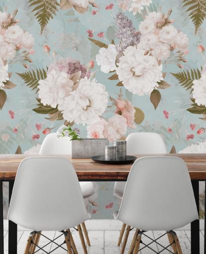 light pink and white peony wallpaper