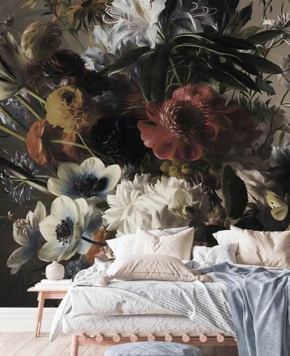 big bouquet with anemones wallpaper