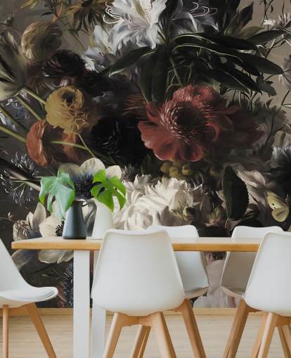 großer Strauß mit Anemonen Tapete