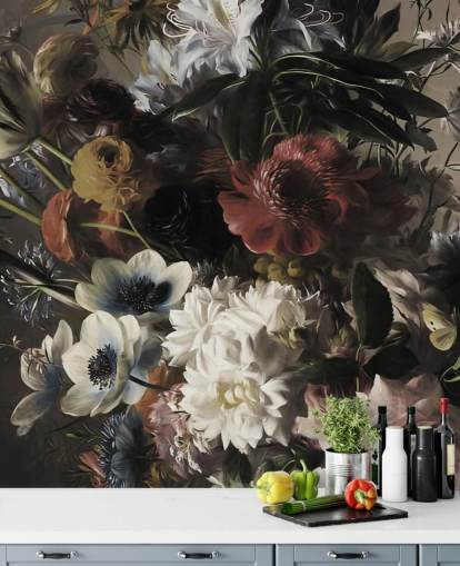 big bouquet with anemones wallpaper
