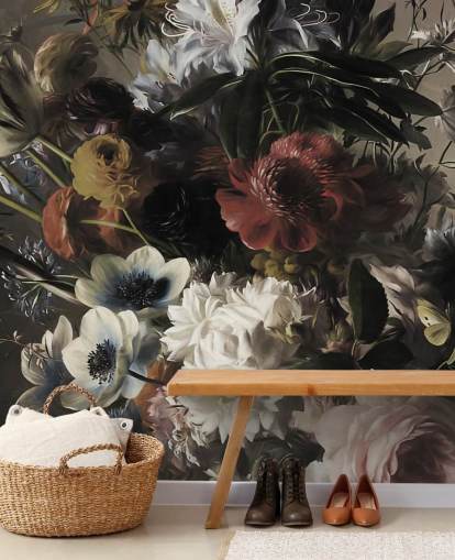 gros bouquet avec des anémones papier peint gros bouquet avec des anémones papier peint