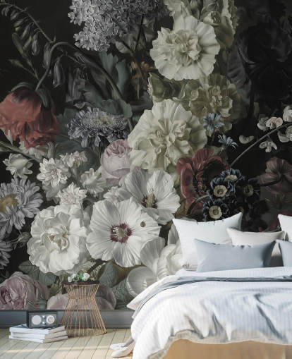 fondo de pantalla dark floral bouquet fondo de pantalla dark floral bouquet