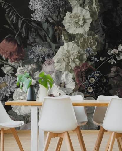 mörk blommig bukett tapet mörk blommig bukett tapet