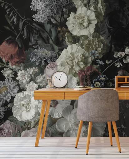 mørk floral bukett tapet mørk floral bukett tapet