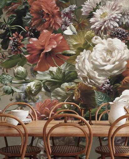 Strauß mit hübschen Blumen Tapete