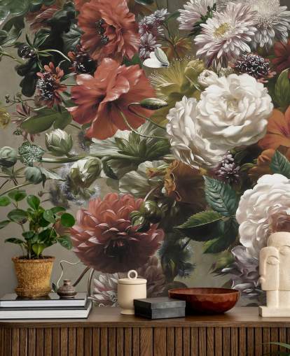 buquê com flores bonitas papel de parede