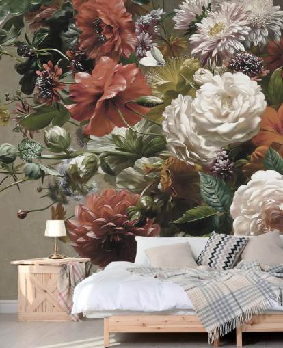 buket med smukke blomster tapet buket med smukke blomster tapet