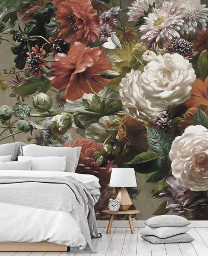 buquê com flores bonitas papel de parede