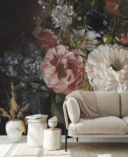 mörk blommig tapet mörk blommig tapet