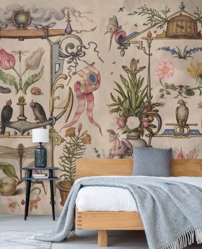 vintage illustrations wallpaper