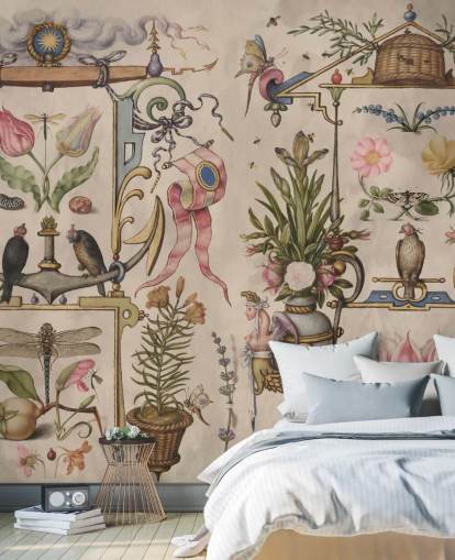 vintage illustrations wallpaper