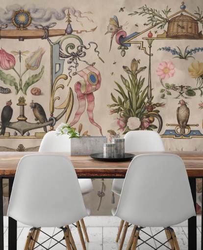 vintage illustrations wallpaper