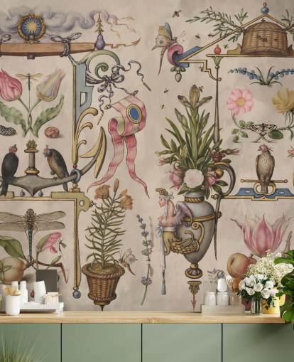 vintage illustrationer tapet vintage illustrationer tapet