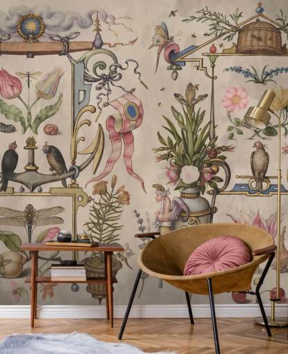 vintage illustrations wallpaper