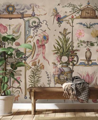 vintage illustrations wallpaper