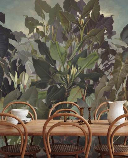 lommerrijke jungle illustratie behang lommerrijke jungle illustratie behang