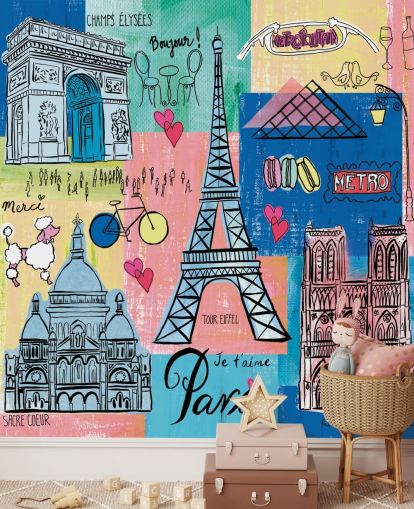 paris illustration wallpaper paris illustration wallpaper