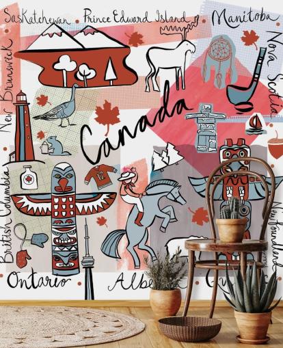red and grey canada wallpaper