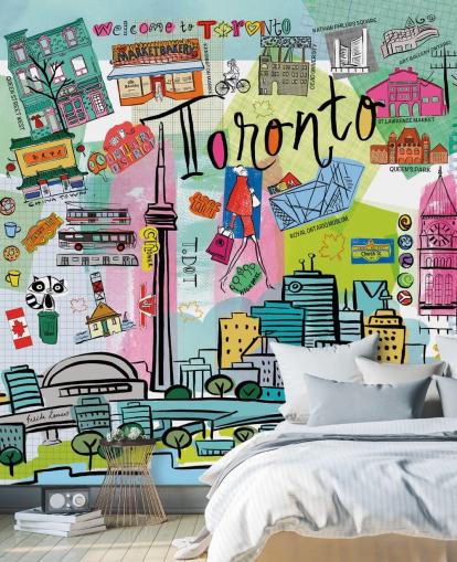 colourful toronto wallpaper