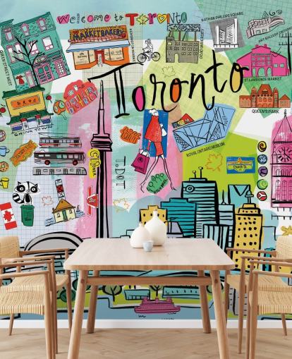 bunte Toronto Tapete bunte Toronto Tapete