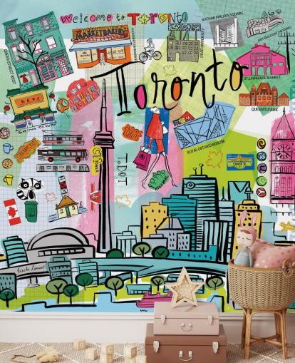 bunte Toronto Tapete
